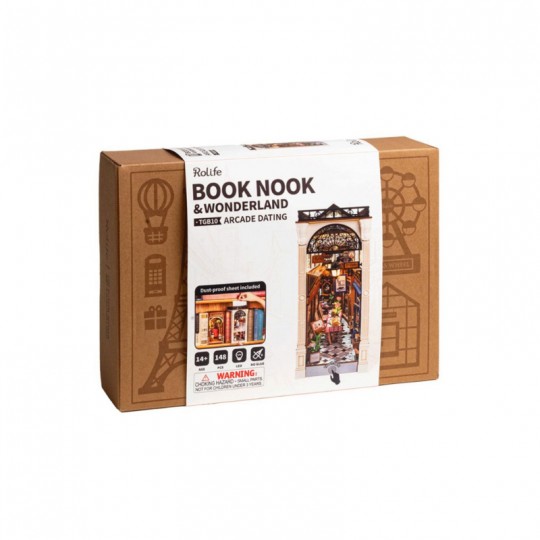 Book Nook Arcade Dating - Puzzle 3D en bois Rolife Rolife - 2