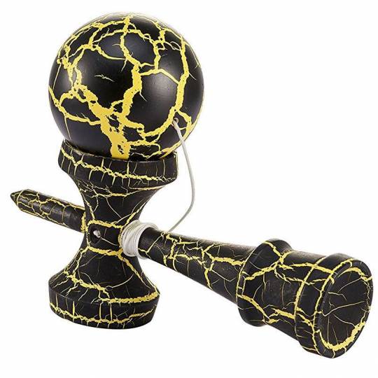 Kendama Crackle Jaune - Boule 6 cm Loisirs Nouveaux - 2