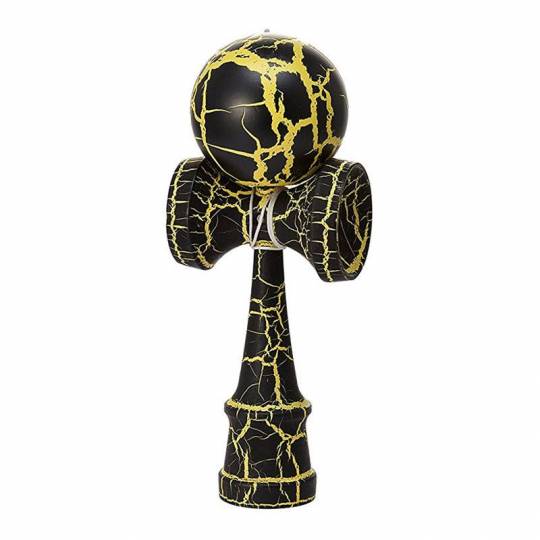 Kendama Crackle Jaune - Boule 6 cm Loisirs Nouveaux - 1