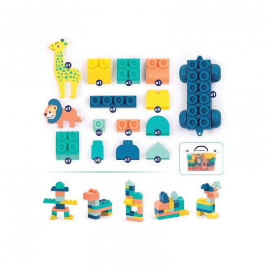 Blocs softs Briqui 53 pcs - Ludi LUDI - 2