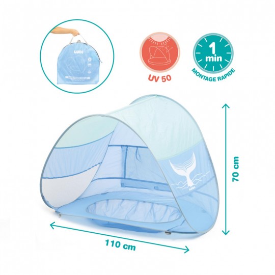 Piscine multifonction POP'UP bleue 110 x 70 cm - Ludi LUDI - 1