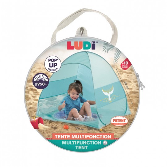 Tente multifonction POP'UP vert d'eau 100 x 90 cm - Ludi LUDI - 2