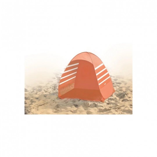 Tente Abriplage POP'UP rayée orange - Ludi LUDI - 1