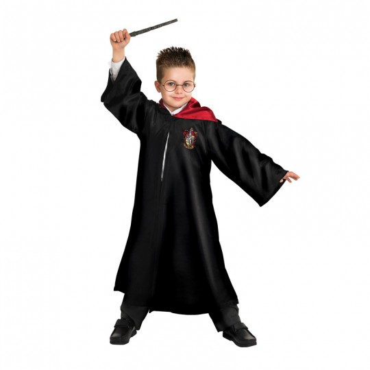 Déguisement 5-6 ans Harry Potter cape + cravate + baguette + lunettes - Rubies Rubies - 1
