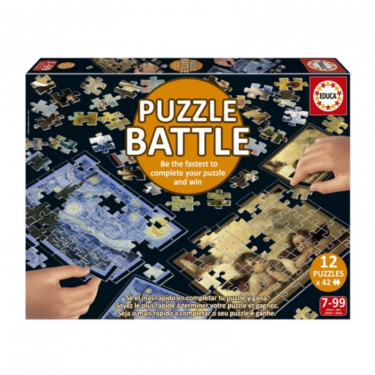 Puzzle Battle 12 x 42 pcs Art - Educa Educa - 1