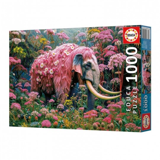 Puzzle 1000 pcs Éléphant floral - Educa Educa - 1
