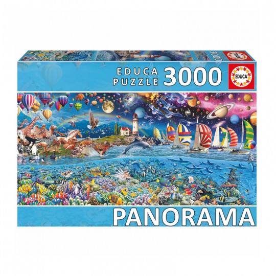 Puzzle 3000 pcs Panoramique Life - Educa Educa - 1