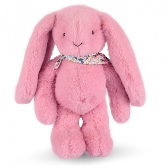 Peluche Lapin Rose 35 cm : Lapin Fleurette - Doudou et compagnie Doudou et compagnie - 1