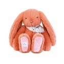 Peluche Lapin Orange Terracotta 35 cm : Lapin Fleurette - Doudou et compagnie Doudou et compagnie - 1 Peluche Lapin Orange Terracotta 35 cm : Lapin Fleurette - Doudou et compagnie Doudou et compagnie - 1