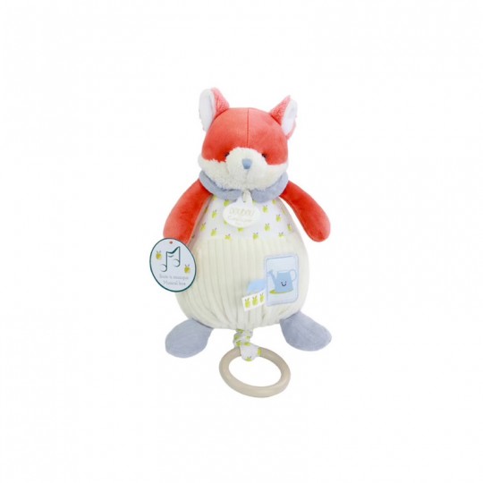 Boite à musique Renard Romarin 20 cm  - Doudou et compagnie Doudou et compagnie - 1