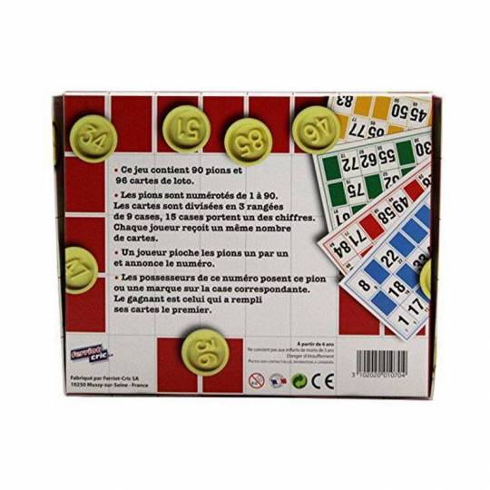 Coffret Loto - 90 Pions et 96 Cartes Ferriot Cric - 3