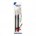 Blister 4 pinceaux serie 577 n° 4,6,8,10 - Giotto Giotto - 1 Blister 4 pinceaux serie 577 n° 4,6,8,10 - Giotto Giotto - 1