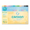 Pochette 12 feuilles Papier de création A4 150 g/m2 couleurs claires - Canson Canson - 1 Pochette 12 feuilles Papier de création A4 150 g/m2 couleurs claires - Canson Canson - 1