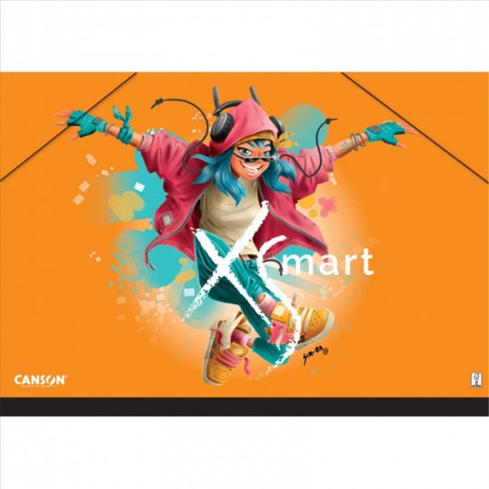 Chemise à dessin XSmart avec élastiques 26x33cm - Canson Canson - 1