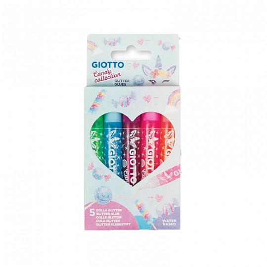 5 Colles Glitter Glues Candy Collection - Giotto Giotto - 2