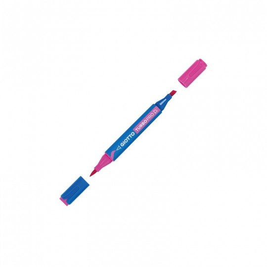Marqueur rose double pointe TURBO PRO - Giotto Giotto - 1