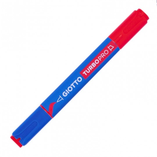 Marqueur rouge double pointe TURBO PRO - Giotto Giotto - 1