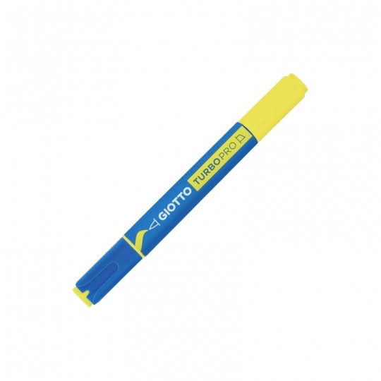 Marqueur jaune double pointe TURBO PRO - Giotto Giotto - 1