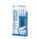 Pochette 4 marqueurs bleu DRY MARKER - Giotto Giotto - 1 Pochette 4 marqueurs bleu DRY MARKER - Giotto Giotto - 1