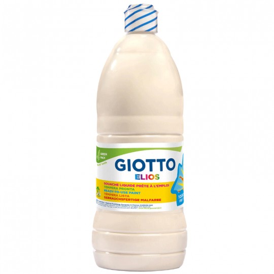 Flacon 1 litre Gouache  ELIOS Blanc - Giotto Giotto - 1