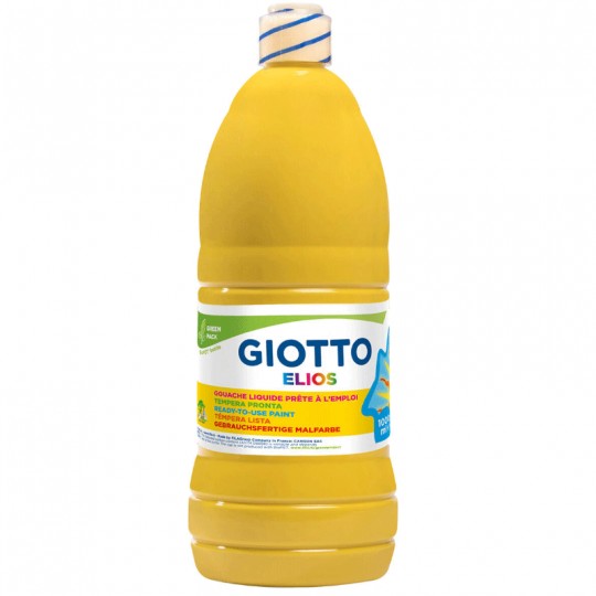 Flacon 1 litre Gouache  ELIOS Jaune - Giotto Giotto - 1