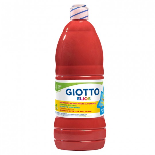 Flacon 1 litre Gouache  ELIOS Rouge Ecarlate - Giotto Giotto - 1
