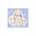 Peluche Lapin XXL Blanc 50 cm : Lapin Fleurette - Doudou et compagnie Doudou et compagnie - 2 Peluche Lapin XXL Blanc 50 cm : Lapin Fleurette - Doudou et compagnie Doudou et compagnie - 2