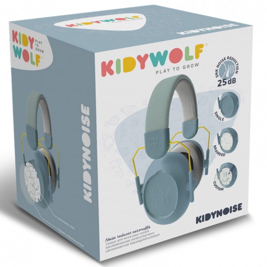 KIDYNOISE Casque anti bruit bleu - Kidywolf Kidywolf - 1