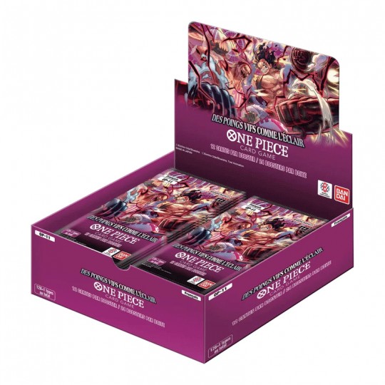One Piece : OP11 Des poings vifs comme l'éclair pack 24 Boosters FR Bandaï - 2
