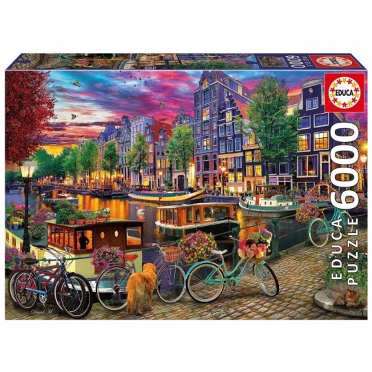 Puzzle 6000 pcs Bicyclettes à Amsterdam - Educa Educa - 1