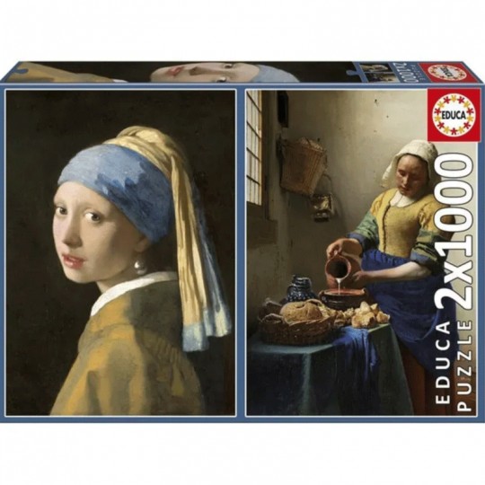 Puzzle 2 x 1000 pcs Jan Vermeer - Educa Educa - 1