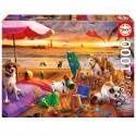 Puzzle 1000 pcs Chiens jouant à la plage - Educa Educa - 2 Puzzle 1000 pcs Chiens jouant à la plage - Educa Educa - 2