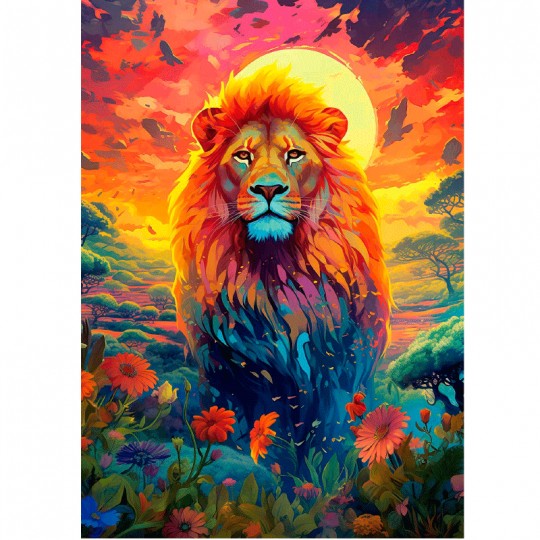 Puzzle 500 pcs Regard majestueux du lion - Educa Educa - 1