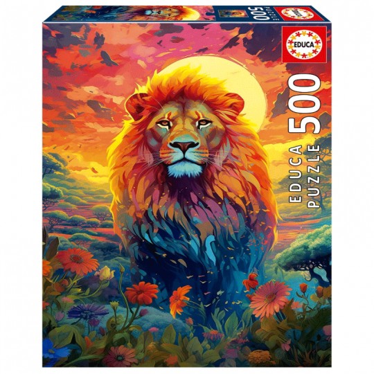 Puzzle 500 pcs Regard majestueux du lion - Educa Educa - 2