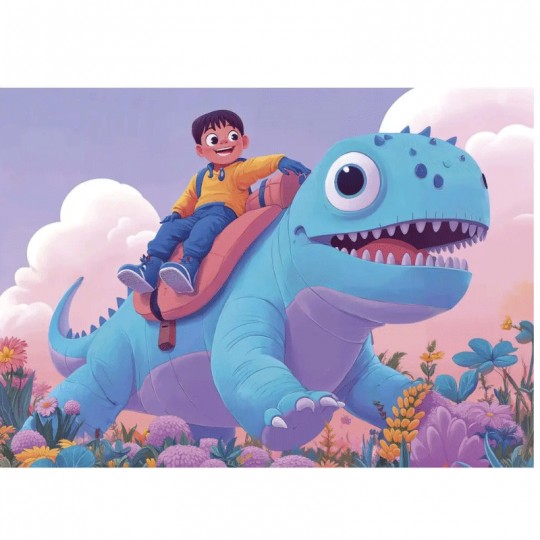 Puzzle progressif 20 + 40 + 60 + 80 pcs Dinosaures sympathiques - Educa Educa - 3