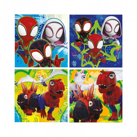 Puzzle progressif 12 + 16 + 20 + 25 pcs Dino Spidey - Educa Educa - 2