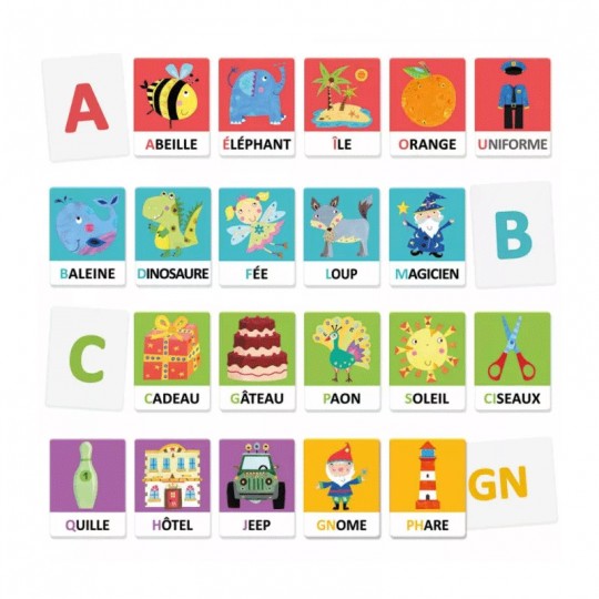 Flashcards Alphabet Tactile Phonétique Montessori - Headu Headu - 1