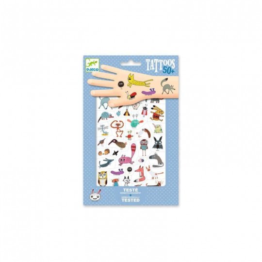 Tattoos 50+ : Petites bestioles - Djeco Djeco - 1