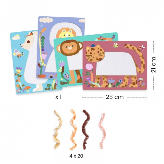 Laine & scratch : Tout poilus ! - Djeco Djeco - 3