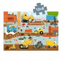 Puzzle Géant Le chantier 12 pcs + 5 pcs - Djeco Djeco - 1 Puzzle Géant Le chantier 12 pcs + 5 pcs - Djeco Djeco - 1
