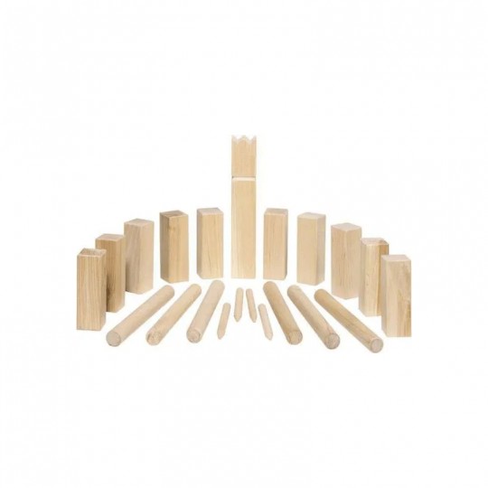Kubb, jeu de vikings, petit format, sac en coton - Goki Goki - 1