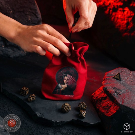Sac à Dés Anne Stokes - Crâne Geisha Q-Workshop - 2