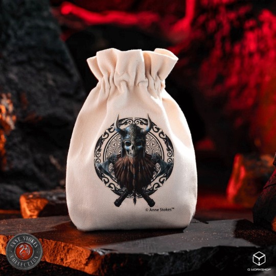 Sac à Dés Anne Stokes - Crâne de viking Q-Workshop - 1