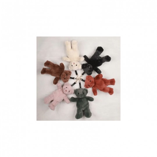 Porte clé Bijou de sac Ours peluche noir 20 cm - Doudou et Compagnie Doudou et compagnie - 4