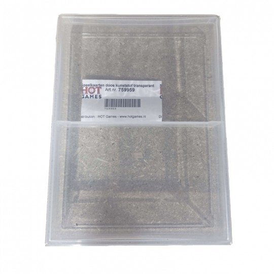 Boîte pour jeu de cartes en plastique transparente vide - HOT Games Hot Games - 1