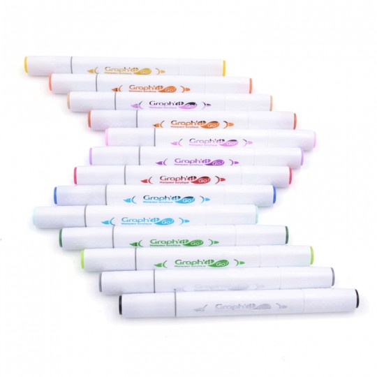 GRAPH'IT GO Set de 48 marqueurs acrylique Coloriage Mystère Graph'it - 1