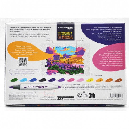 GRAPH'IT GO Kit Coloriage Mystère - CITY SUNSET Graph'it - 3