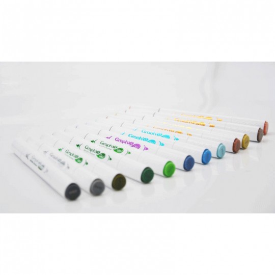 GRAPH'IT GO Set de 12 marqueurs acrylique - LANDSCAPE Graph'it - 2