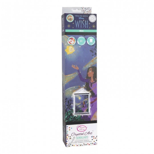 CRYSTAL ART Kit poster à diamanter 35x45cm - Disney Wish Crystal Art - 1