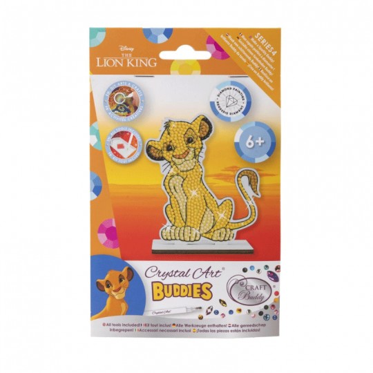 CRYSTAL ART Kit figurine à diamanter - Disney Simba Crystal Art - 3